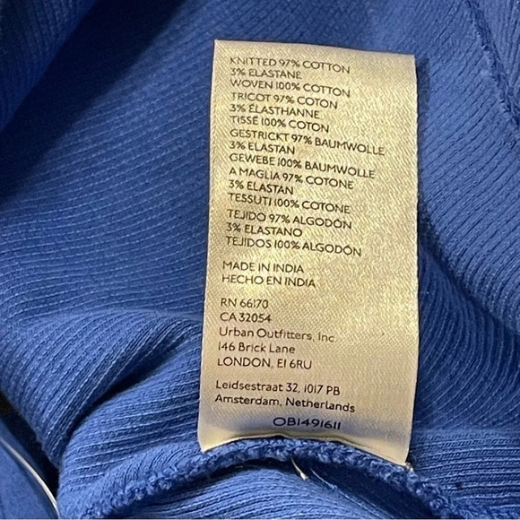 MAEVE by ANTHROPOLOGIE Poplin Ruffle Tube Top in Blue - Picture 9 of 10